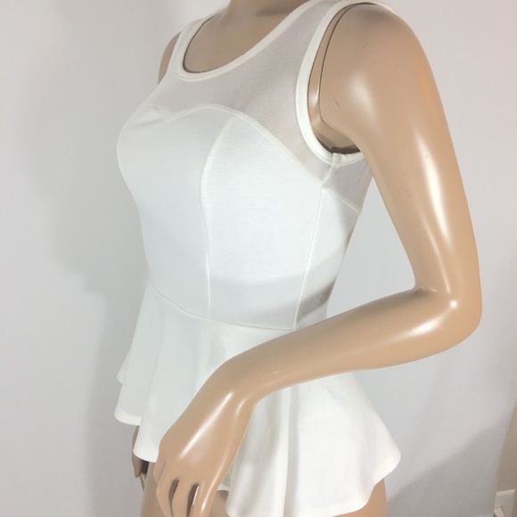 Joyce Leslie White Summer BodyCon Belltop - Picture 3 of 7